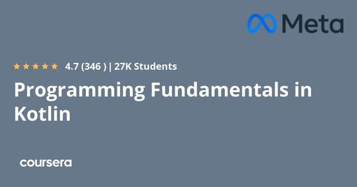 Programming Fundamentals in Kotlin