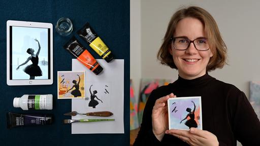 Moving Memories: Photo to Painting with Acrylic Paints & Mixed Media