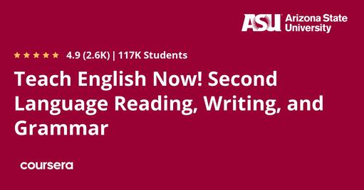 Teach English Now! Second Language Reading, Writing, and Grammar