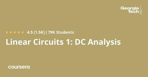 Linear Circuits 1: DC Analysis