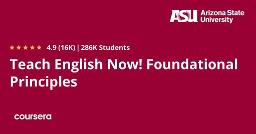 Teach English Now! Foundational Principles