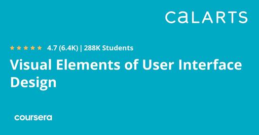 Visual Elements of User Interface Design