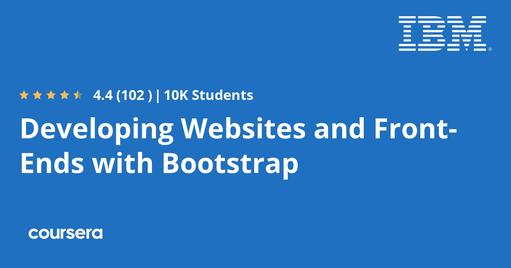 Developing Websites and Front-Ends with Bootstrap