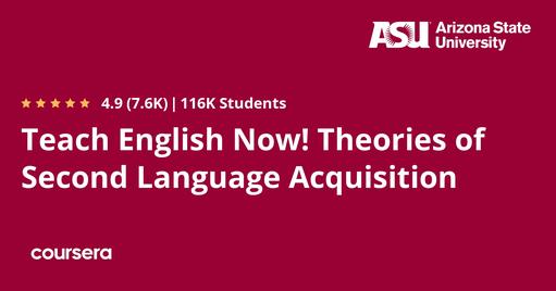 Teach English Now! Theories of Second Language Acquisition