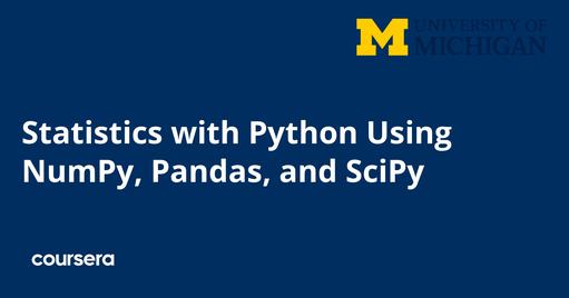 Statistics with Python Using NumPy, Pandas, and SciPy