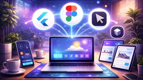 3-in-1 Flutter AI Masterclass: 15 Apps with Cursor & Figma
