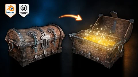 Blender to UE5: Stylized Interactive Pirate Chest