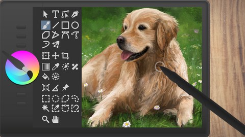 Paint a Cute Dog in Krita: Fun Beginner Digital Art Process