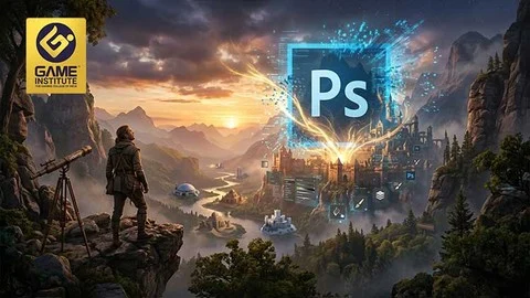 Photoshop Matte Painting: AI + Stock Asset Workflow
