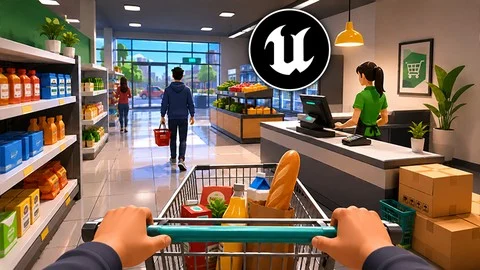Simple Super Store with Blueprints System Unreal Engine 5