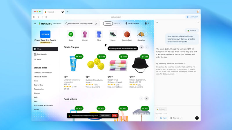 Comparing Products with the AI Browser ChatGPT Atlas